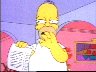 Homer showing letter