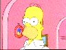 Homer standing in the living room