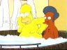 Homer and Apu in bath