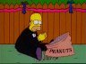 Homer eating peanuts